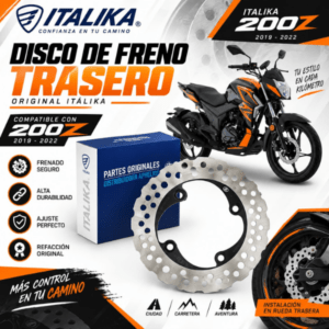 DISCO DE FRENO TRASERO ITALIKA 200Z 2019-2022