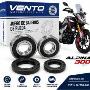 JUEGO DE BALEROS DE RUEDA VENTO ALPINA 300