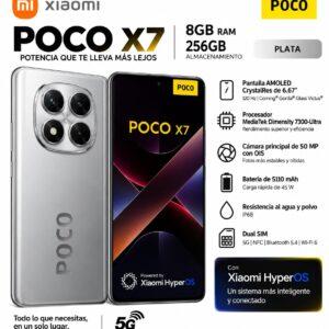 XIAOMI POCOPHONE POCO X7 DUAL SIM 256GB PLATA 8GB RAM