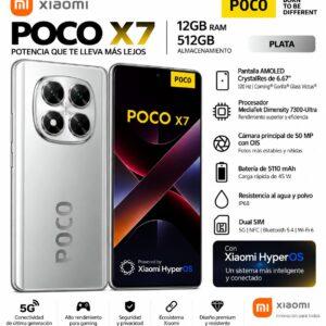 XIAOMI POCOPHONE POCO X7 DUAL SIM 512GB PLATA 12GB RAM