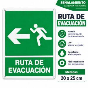 SEÑALAMIENTO RUTA DE EVACUACION