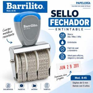 SELLO FECHADOR ENTINTABLE, 1 PIEZA